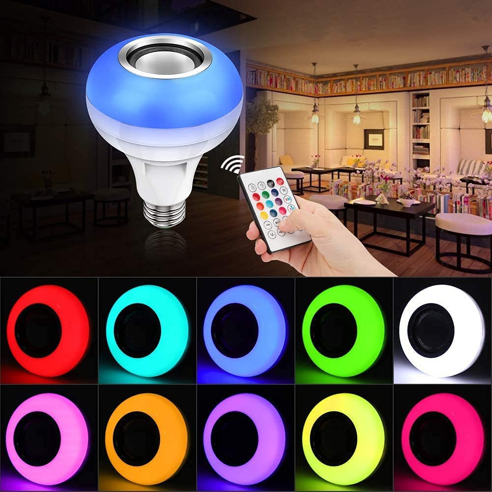 LED Music Bulb With bluetooth Speaker