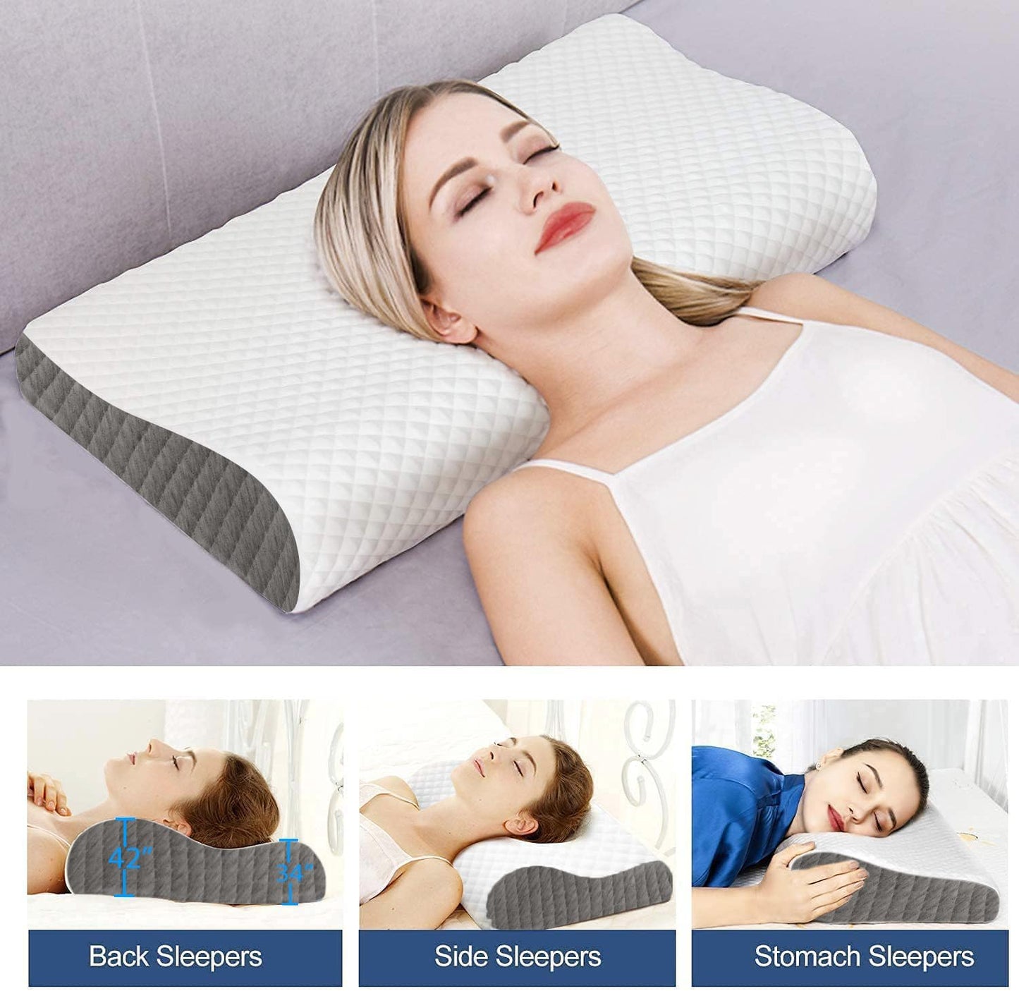 Cervical Orthopedic pillow for Neck and Shoulder Pain