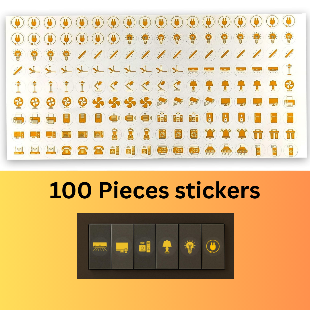 Gold Switch Stickers