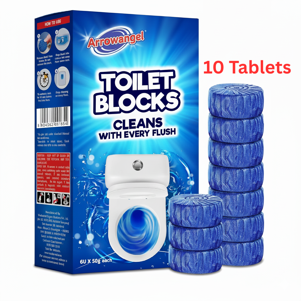 Toilet Cleaning Tablet, kills bacteria 🦠 and germs instantly