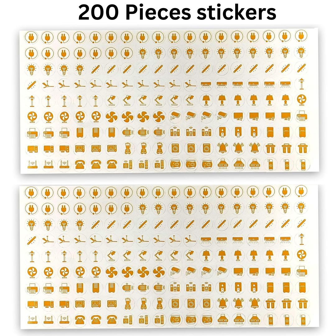 Gold Switch Stickers