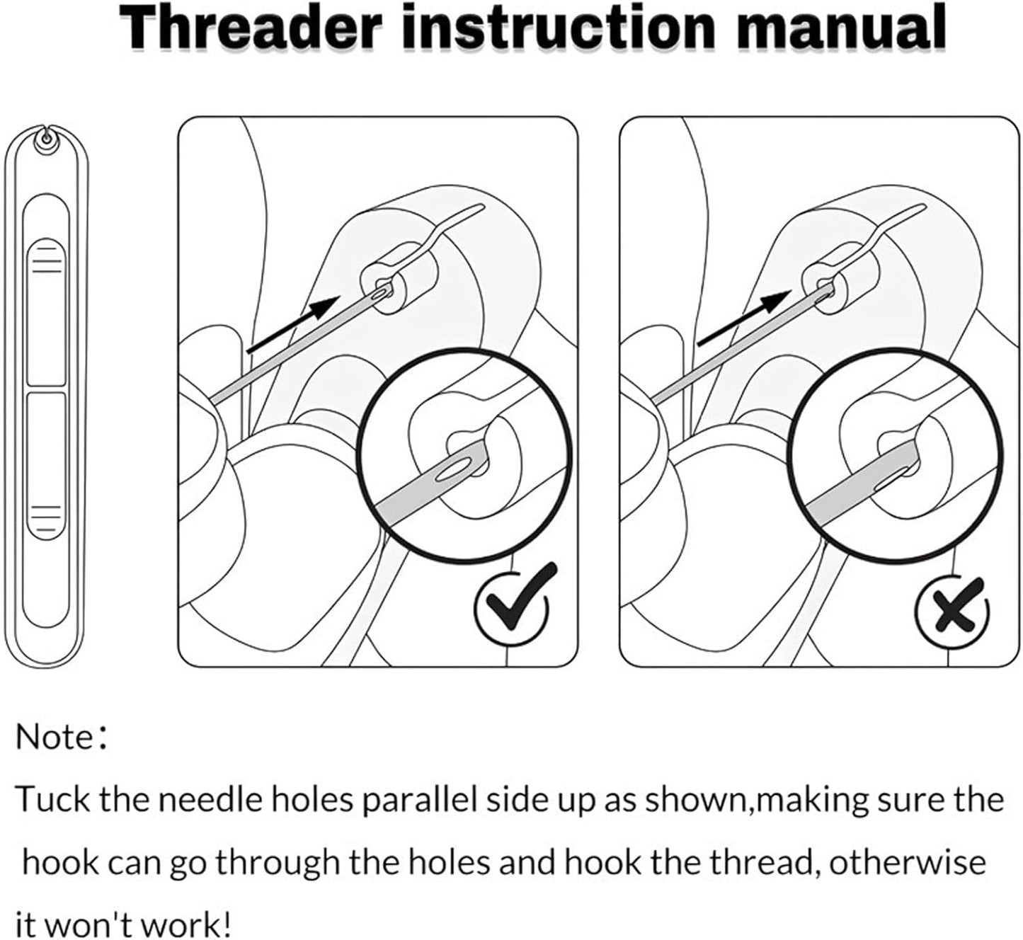 2 in 1 Needle-Threader Tool