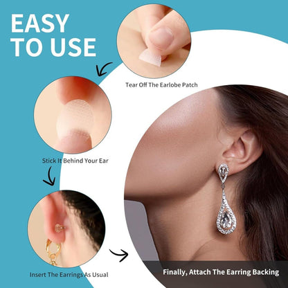Premium Earlobe Support Patches (100 PCS)