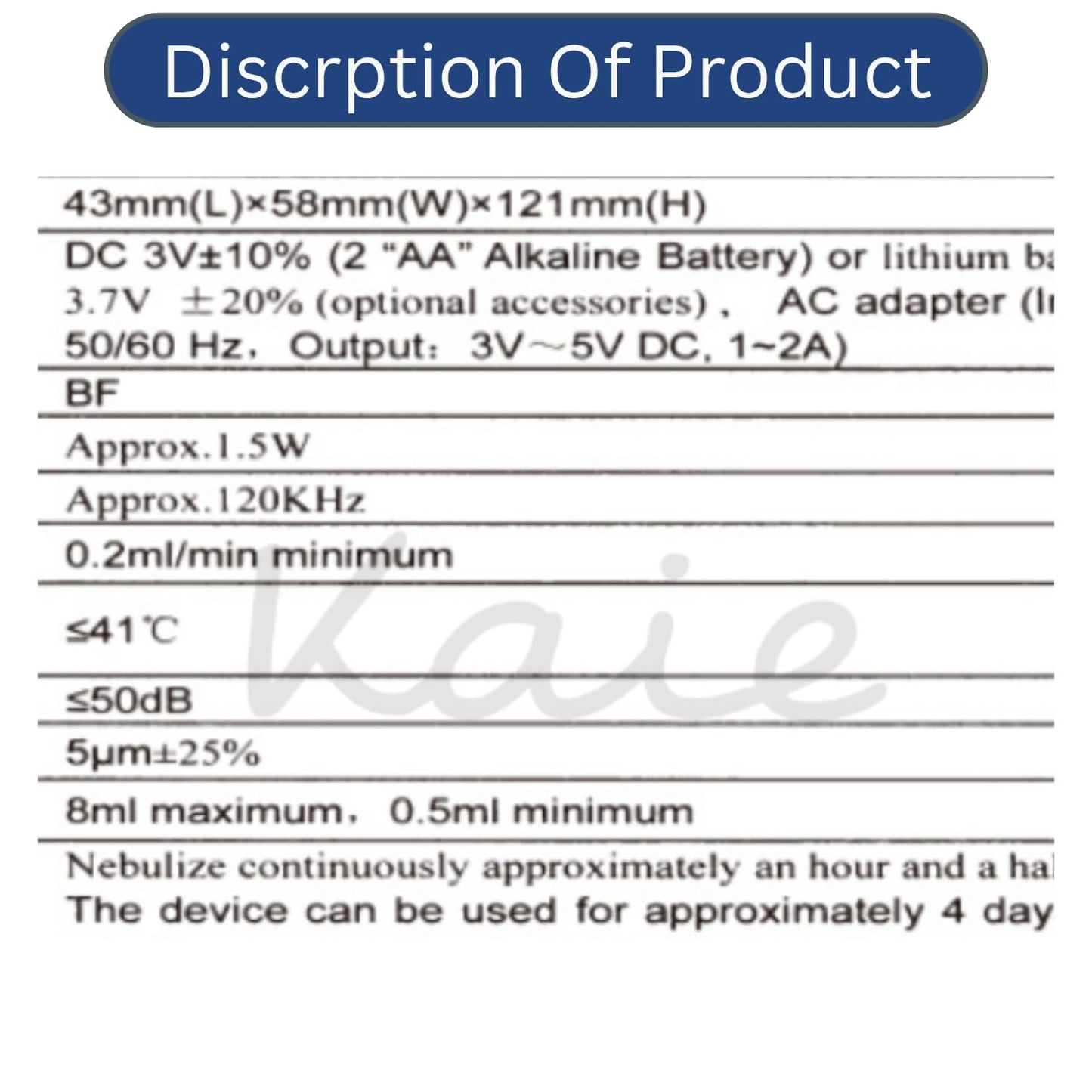 Portable Rechargeable Mesh Nebulizer Machine