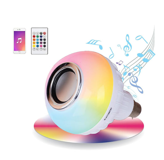 LED Music Bulb With bluetooth Speaker