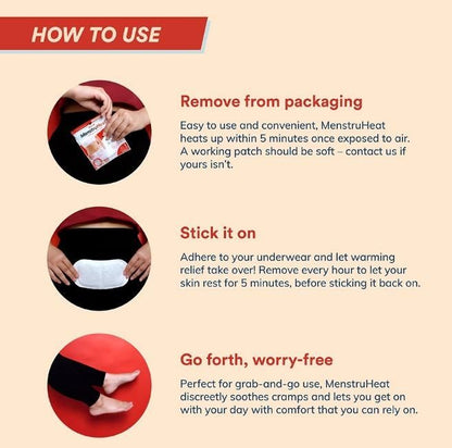 Menstruation Pain Relief Pad 8Pcs ( 1 Piece for 1 Month)