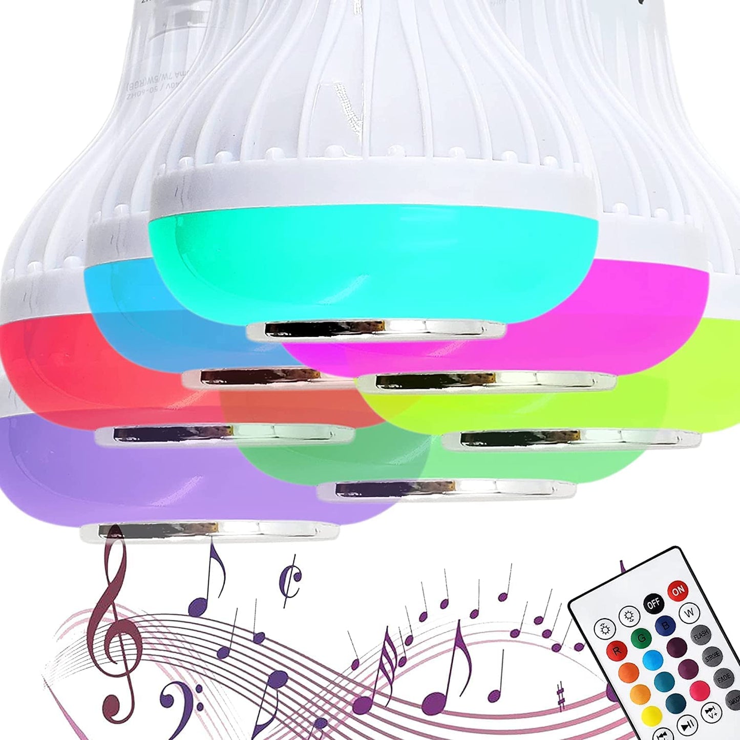 LED Music Bulb With bluetooth Speaker