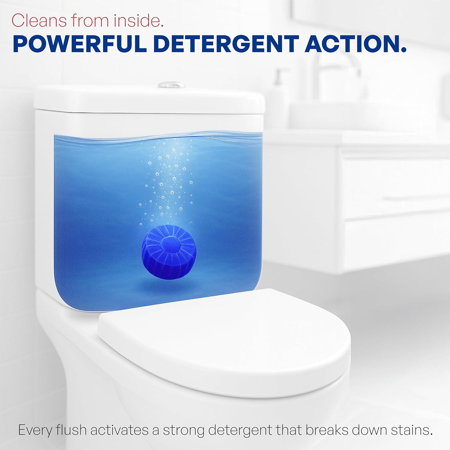 Toilet Cleaning Tablet, kills bacteria 🦠 and germs instantly