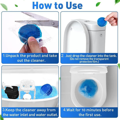 Toilet Cleaning Tablet, kills bacteria 🦠 and germs instantly