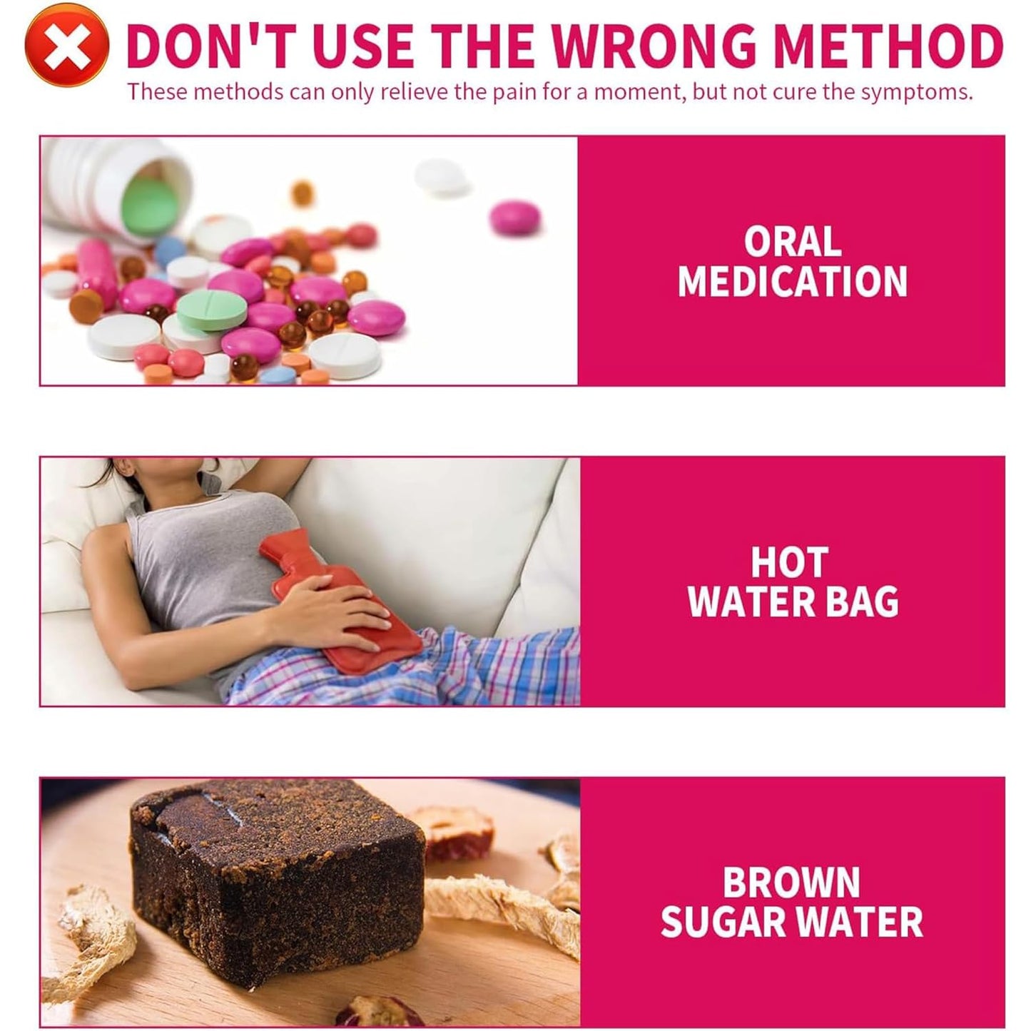 Menstruation Pain Relief Pad 8Pcs ( 1 Piece for 1 Month)