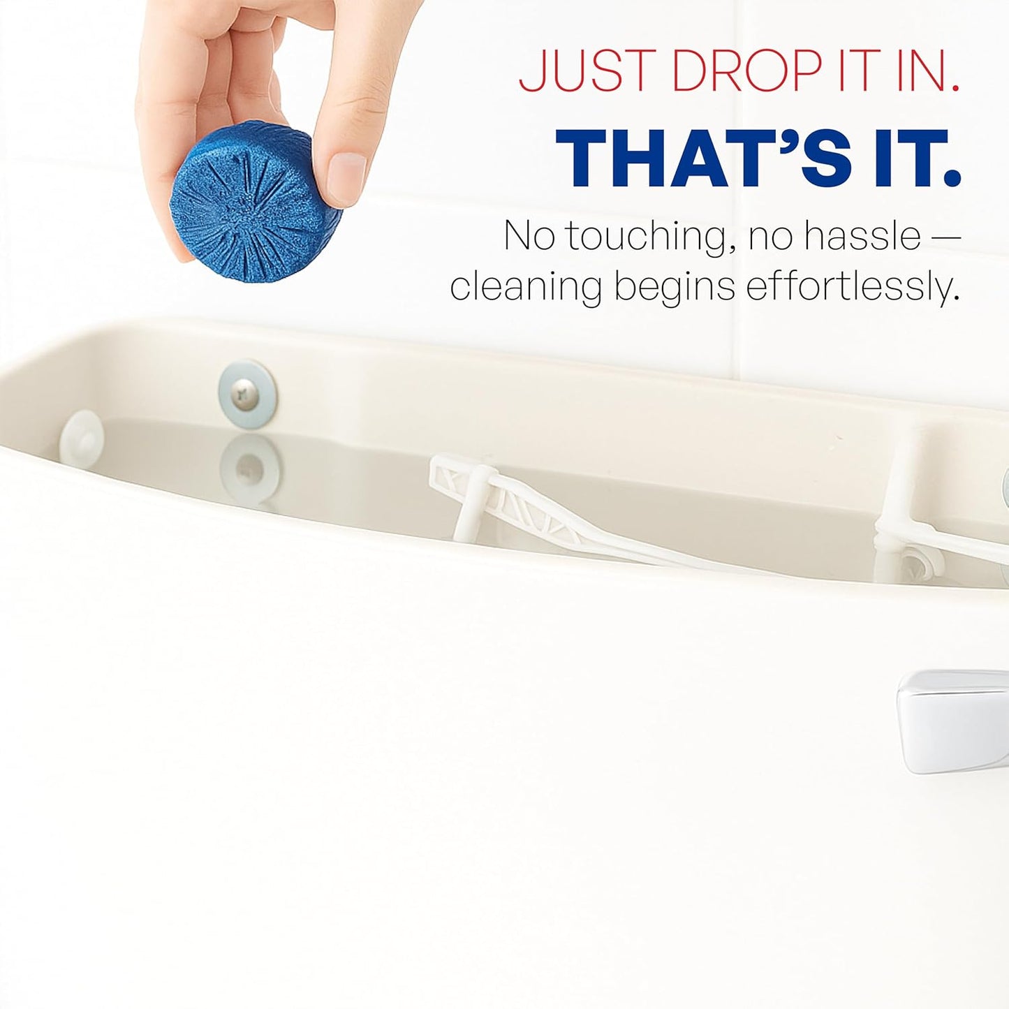 Toilet Cleaning Tablet, kills bacteria 🦠 and germs instantly