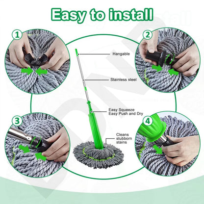 Self-twisting Water Rotating Mop