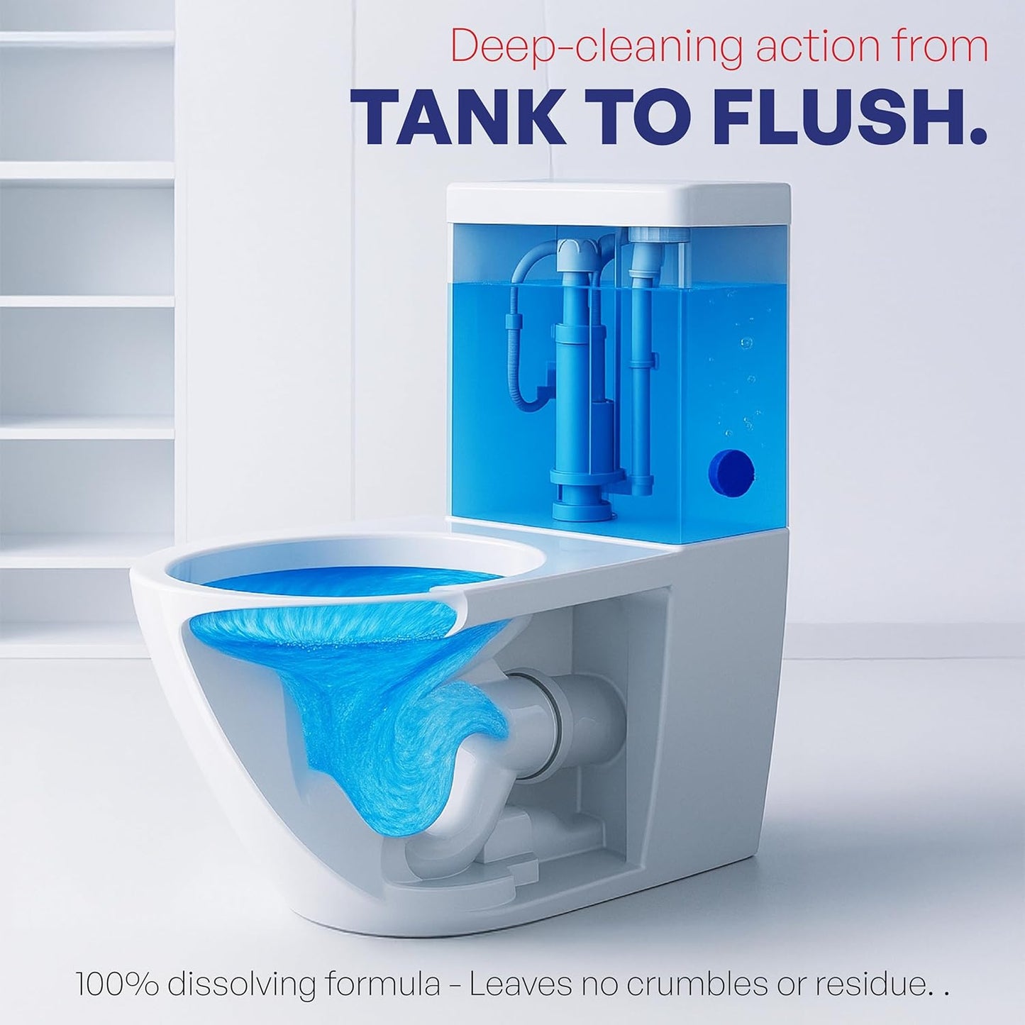 Toilet Cleaning Tablet, kills bacteria 🦠 and germs instantly