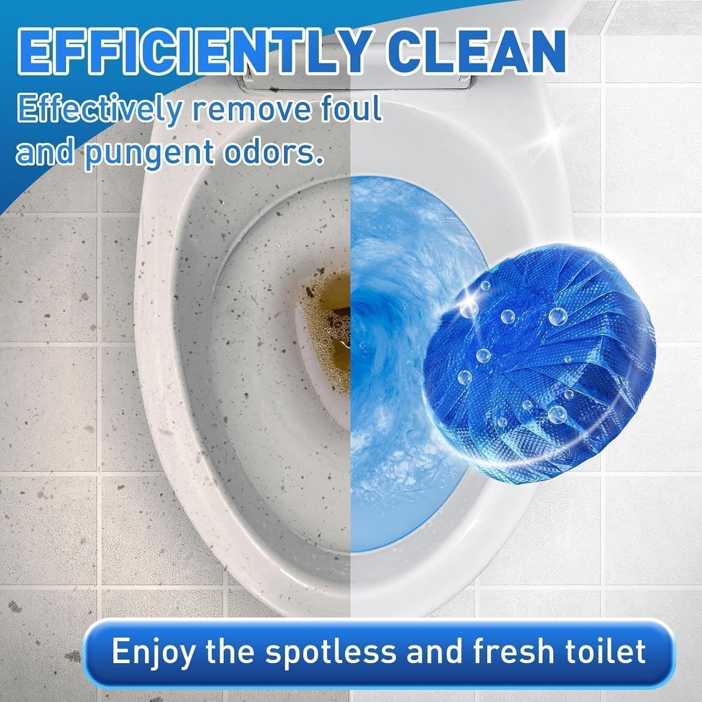 Toilet Cleaning Tablet, kills bacteria 🦠 and germs instantly