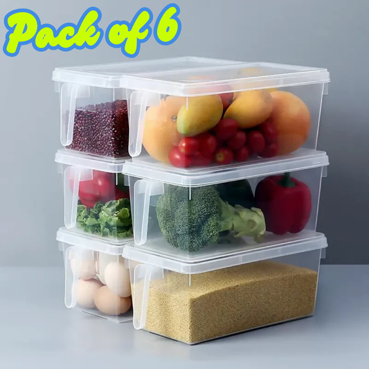 Unbreakable Fridge storage containers (Pack Of 6)