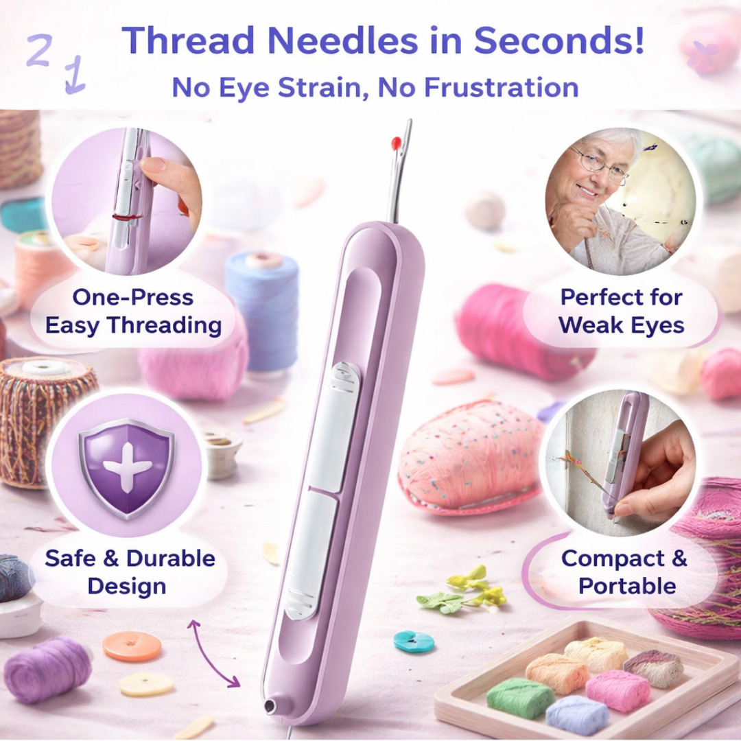 2 in 1 Needle-Threader Tool