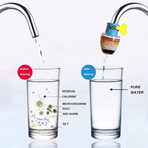 Six Layer Activated Carbon Water Faucet Filter. BUY 1 GET 1 FREE (Pack of 2)