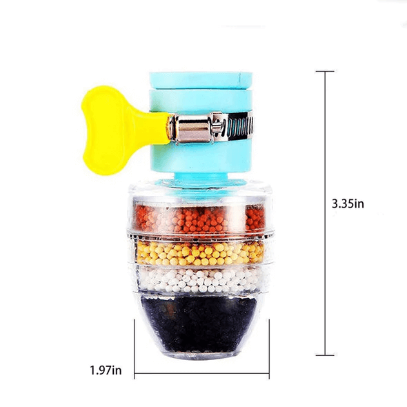 Six Layer Activated Carbon Water Faucet Filter. BUY 1 GET 1 FREE (Pack of 2)